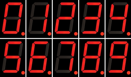 LED display boards - sign seven segment displays