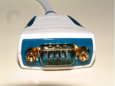 RS232 wiring 9 pin D type plug, null modem.